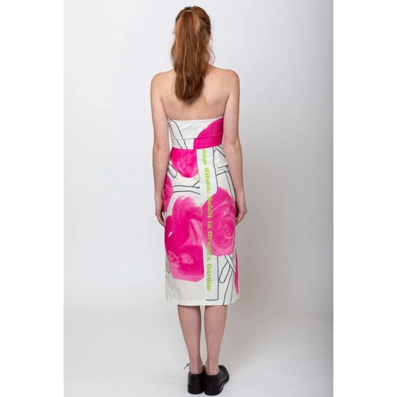 🎀SOLD🎀Rachel Comey Spina Painterly Publication Strapless Dress - Picture 3 of 10